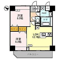 グラン・ルポ高崎 0501 ｜ 群馬県高崎市新田町（賃貸マンション2LDK・5階・60.07㎡） その2