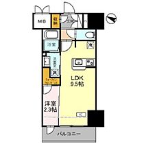 グラン・ルポ高崎 1003 ｜ 群馬県高崎市新田町（賃貸マンション1LDK・10階・30.01㎡） その2