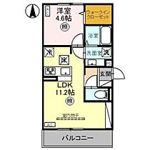 Ｄ－ＲＯＯＭ山田町 103 ｜ 群馬県高崎市山田町（賃貸アパート1LDK・1階・33.73㎡） その2