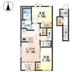 間取図画像 2LDK