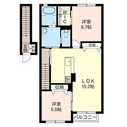 レッドウッド ヴィラ 2階/202