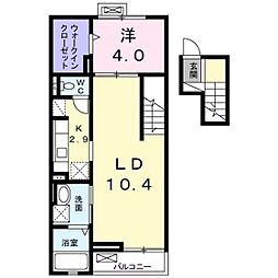 メゾン葵 1LDKの間取図画像