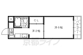 セシール太秦 302 ｜ 京都府京都市右京区太秦宮ノ前町（賃貸マンション1DK・3階・22.00㎡） その2