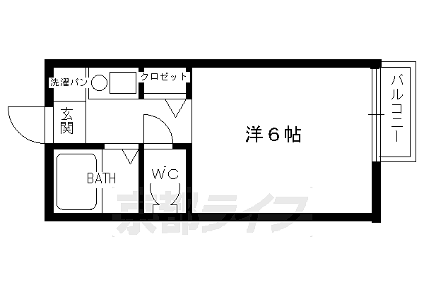 セジュールＭＡＫＯＴＯ 203｜京都府京都市右京区嵯峨天龍寺油掛町(賃貸アパート1K・2階・17.00㎡)の写真 その2