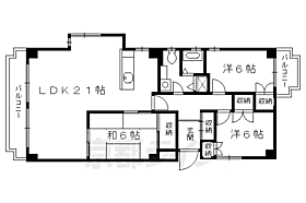 ヴェルドール御所 501 ｜ 京都府京都市中京区絹屋町（賃貸マンション3LDK・5階・84.28㎡） その2