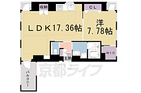 プランドール神宮丸太町 201 ｜ 京都府京都市左京区東丸太町（賃貸マンション1LDK・2階・61.05㎡） その2