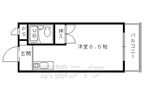 京都府京都市右京区西京極東衣手町（賃貸マンション1K・3階・17.61㎡） その2