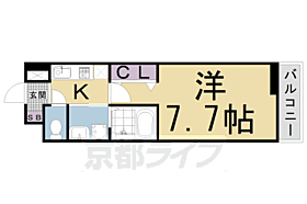 ブランメゾン帷子ノ辻 201 ｜ 京都府京都市右京区太秦垂箕山町（賃貸アパート1K・2階・25.64㎡） その2