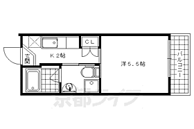 京都府京都市下京区西七条南月読町（賃貸マンション1K・2階・17.24㎡） その2