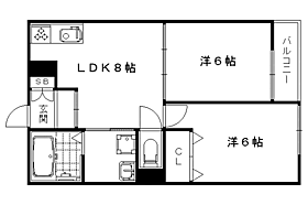 アグレアブル鳴滝 102 ｜ 京都府京都市右京区鳴滝宅間町（賃貸アパート2LDK・1階・47.20㎡） その2