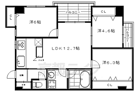 シンフォニー御所南 202 ｜ 京都府京都市中京区七町目（賃貸マンション3LDK・2階・65.71㎡） その2