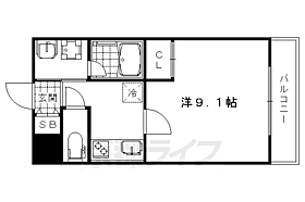 Ｍａｐｌｅ御所ノ内 101 ｜ 京都府京都市右京区太秦御所ノ内町（賃貸マンション1K・1階・28.32㎡） その2