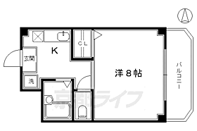 京都府京都市東山区蒔田町（賃貸マンション1K・2階・22.23㎡） その2