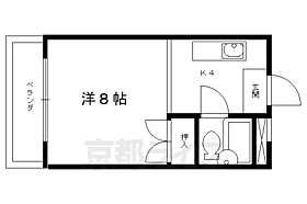 シャルムかたびら 207 ｜ 京都府京都市右京区太秦御所ノ内町（賃貸マンション1K・2階・21.96㎡） その2