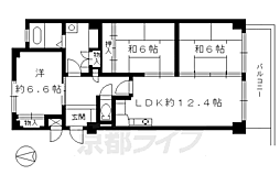 アーバンウイステリア 3LDKの間取図画像