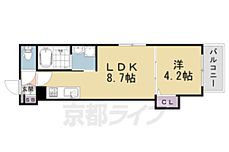 F asecia  Canare 1LDKの間取図画像