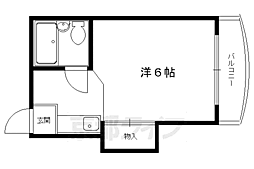 サンハイム島谷 1Kの間取図画像