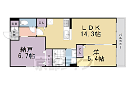 京都市営烏丸線 四条駅 徒歩7分の賃貸マンション 4階1SLDKの間取り