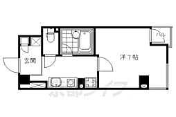 パインフィールド御池 10階1Kの間取り