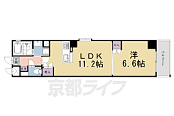 ベラジオ四条烏丸3 1LDKの間取図画像