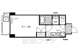エル・セレーノ西院1番館 1Kの間取図画像