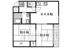 シベール青殿 2LDKの間取図画像