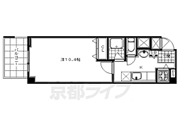 ネクサス伊香 1Kの間取図画像