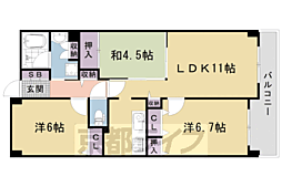 ファミール嵐山フローレンスシティ 3LDKの間取図画像