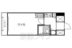 ジョイテル西院 1Kの間取図画像