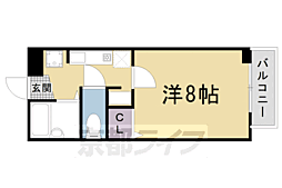 エル・カーサー 1Kの間取図画像