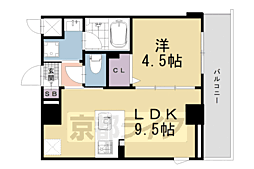 ShaMaison御幸町御池 1LDKの間取図画像