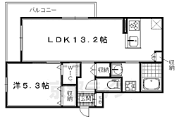 ヘーベルメゾンハナ。 1LDKの間取図画像