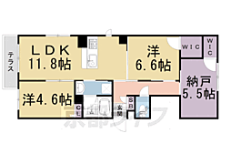 ブルージュ京都二条 2SLDKの間取図画像
