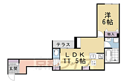 (仮称)ベルリードMillesime 寺町 1LDKの間取図画像