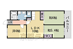 グランドール西大路 3LDKの間取図画像