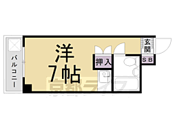 シティハイツ三条 ワンルームの間取図画像