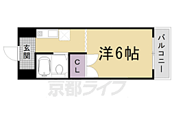 エクセレンス山ノ内 1Kの間取図画像