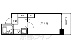 ジョイフル御池 1Kの間取図画像