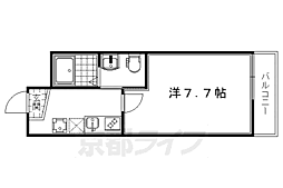 Fortuna壬生 1Kの間取図画像