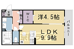 ラ・グレース 1LDKの間取図画像