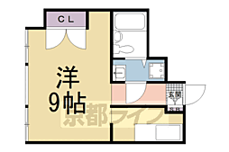 林ビル 1Kの間取図画像