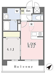 ＶＥＬＲＯＧ 福岡東 7階1LDKの間取り