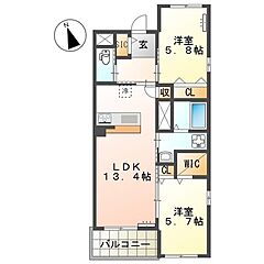 物件の間取り