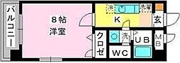 スクレーパー東 1Kの間取図画像