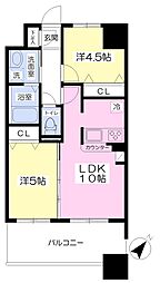 ランドマーク松島 2LDKの間取図画像