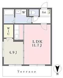 デッセム'10 1LDKの間取図画像
