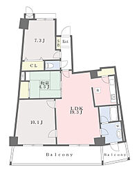 間取図画像 3LDK