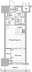 エンクレスト吉塚駅前2 1LDKの間取図画像