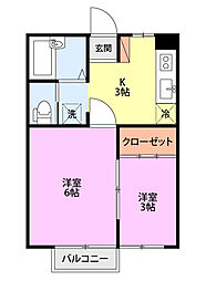 サンモール 1SKの間取図画像