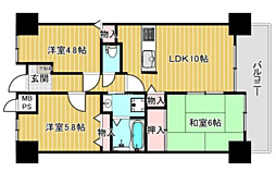 間取図画像 3LDK